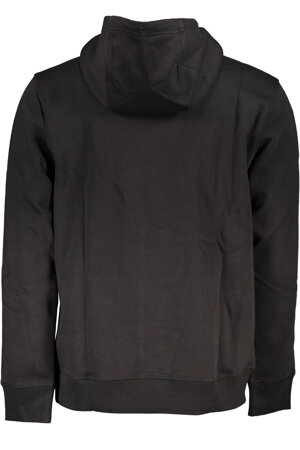 TOMMY HILFIGER MEN&#39;S BLACK ZIPLESS SWEATSHIRT