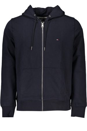 TOMMY HILFIGER MEN&#39;S BLUE ZIP SWEATSHIRT