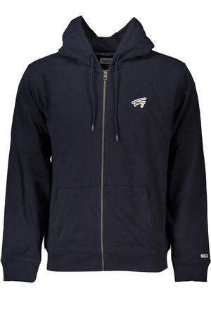 TOMMY HILFIGER MEN&#39;S BLUE ZIP SWEATSHIRT