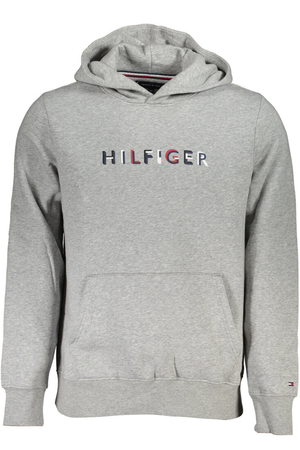 TOMMY HILFIGER MEN'S GRAY ZIPLESS SWEATSHIRT