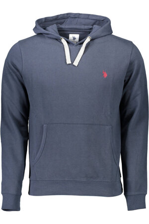 US POLO MEN&#39;S BLUE SWEATSHIRT WITH ZIP