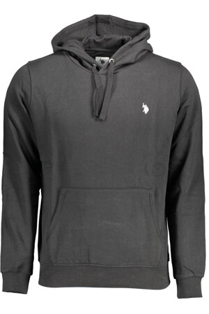 US POLO SWEATSHIRT WITHOUT ZIP BLACK MAN