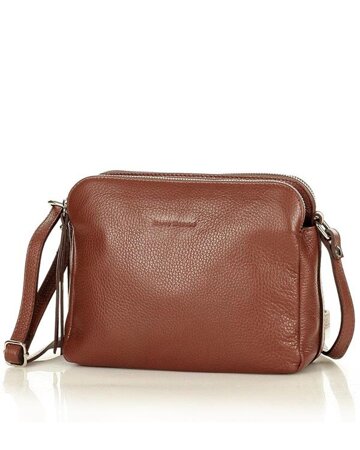 Women's leather messenger bag - MARCO MAZZINI