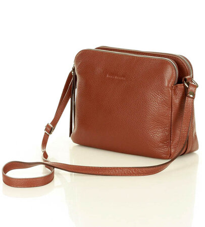 Women's leather messenger bag - MARCO MAZZINI