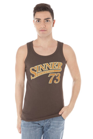 ZUELEMENTS BROWN MEN&#39;S TANK