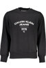 CALVIN KLEIN MEN&#39;S BLACK ZIPLESS SWEATSHIRT