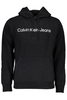 CALVIN KLEIN MEN&#39;S BLACK ZIPLESS SWEATSHIRT