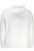 CALVIN KLEIN WHITE MEN&#39;S SWEATSHIRT WITHOUT ZIP