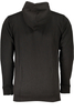 CAVALLI CLASS MEN&#39;S BLACK ZIP-OUT SWEATSHIRT