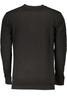 CAVALLI CLASS MEN&#39;S BLACK ZIP-OUT SWEATSHIRT