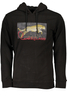 CAVALLI CLASS MEN&#39;S BLACK ZIP-OUT SWEATSHIRT