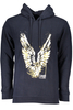 CAVALLI CLASS MEN&#39;S BLUE ZIPLESS SWEATSHIRT