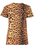 CAVALLI CLASS WOMEN&#39;S SHORT SLEEVE T-SHIRT ORANGE