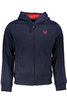 GIAN MARCO VENTURI MEN&#39;S BLUE ZIP SWEATSHIRT