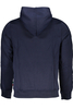 GIAN MARCO VENTURI MEN&#39;S BLUE ZIP SWEATSHIRT