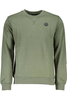 GIAN MARCO VENTURI MEN&#39;S GREEN SWEATSHIRT WITHOUT ZIP