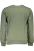 GIAN MARCO VENTURI MEN&#39;S GREEN SWEATSHIRT WITHOUT ZIP