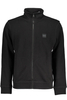 HUGO BOSS MEN&#39;S BLACK ZIPPED SWEATSHIRT