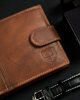 Men's genuine leather wallet Peterson PTN N008L-PCA