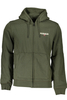 NAPAPIJRI MEN&#39;S GREEN ZIP SWEATSHIRT