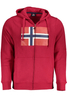 NORWAY 1963 MEN&#39;S RED ZIP SWEATSHIRT