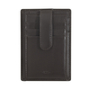 Nuvola Pelle Credit Card Holder Slim Minimalist Wallet in Leather with Save Cards Button Closure