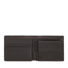 Nuvola Pelle Small Mens Wallet with Coin Pocket in Genuine Leather Inner Secret Zip and Card Slots