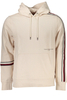 TOMMY HILFIGER MEN&#39;S BEIGE ZIPLESS SWEATSHIRT