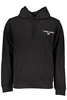 TOMMY HILFIGER MEN&#39;S BLACK ZIPLESS SWEATSHIRT