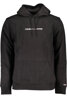 TOMMY HILFIGER MEN&#39;S BLACK ZIPLESS SWEATSHIRT