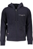 TOMMY HILFIGER MEN&#39;S BLUE ZIP SWEATSHIRT