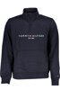 TOMMY HILFIGER MEN&#39;S BLUE ZIPLESS SWEATSHIRT