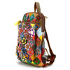 Women's designer colorful mosaic backpack