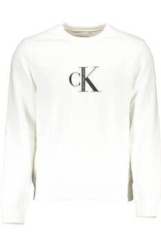 CALVIN KLEIN WEISS HERREN SWEATSHIRT OHNE REISSVERSCHLUSS