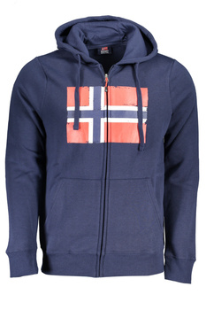 NORWEGEN 1963 BLAUES HERREN-SWEATSHIRT MIT REISSVERSCHLUSS