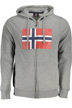 NORWEGEN 1963 GRAUES REISSVERSCHLUSS-SWEATSHIRT FÜR HERREN