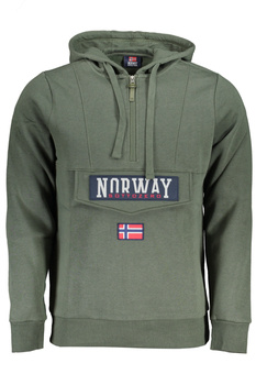 NORWEGEN 1963 GRÜNES HERREN-SWEATSHIRT MIT REISSVERSCHLUSS