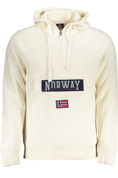 NORWEGEN 1963 WEISSES SWEATSHIRT FÜR HERREN MIT REISSVERSCHLUSS