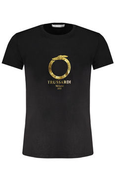 TRUSSARDI HERREN-KURZARM-T-SHIRT SCHWARZ