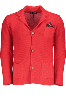 US GRAND POLO HERREN-CARDIGAN IN ROT