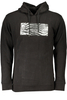 CAVALLI CLASS SCHWARZES HERREN-SWEATSHIRT MIT ZIP-OUT