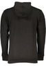 CAVALLI CLASS SCHWARZES HERREN-SWEATSHIRT MIT ZIP-OUT