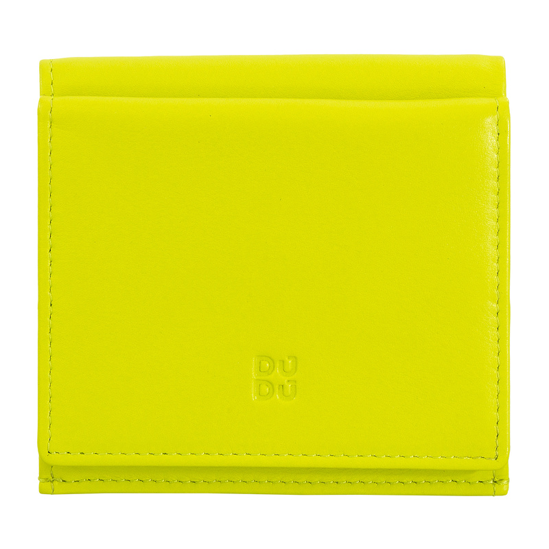 The DUDU Colorful collection is enriched by Flavio, small men's multicolour leather billfold RFID wallet with external coin purse and credit card holders