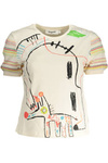 KURZARM-T-SHIRT DAMEN DESIGUAL WEIß