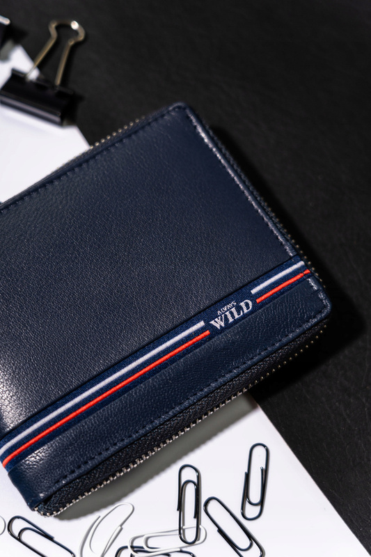 Men's Leather Zipper Wallet with RFID Always Wild