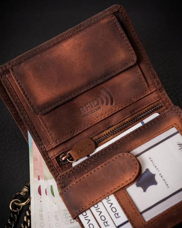 Leather wallet RFID N4C-VIN-08