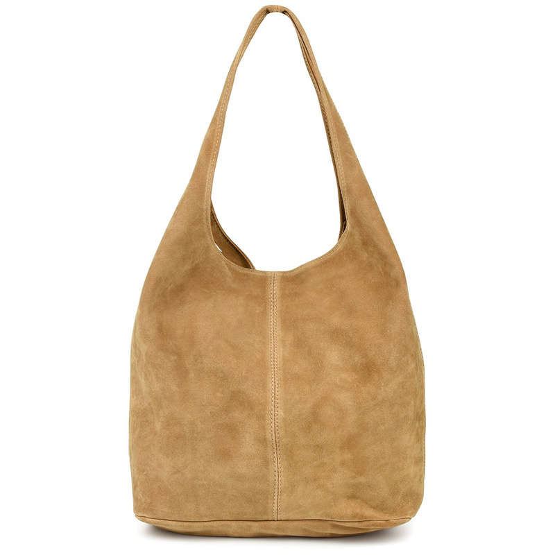 Italian Bag Bag Leather Suede Natural Mustard U35