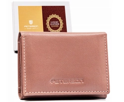 Leather wallet RFID PETERSON PTN RD-SWZX-86-GCL