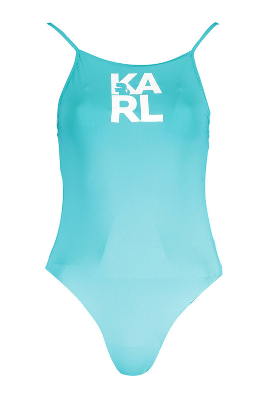 KARL LAGERFELD BEACHWEAR ONE-PIECE WOMEN&#39;S LIGHT BLUE SWIMSUIT