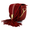 Vera Pelle leather crossbody bag with tassels